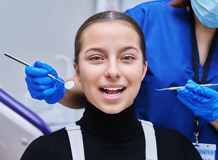 patient smiling at camera