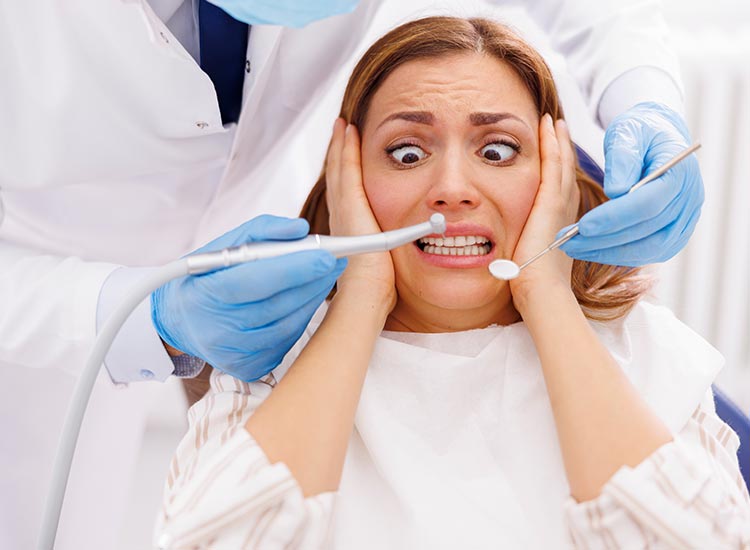 patient in severe tooth pain